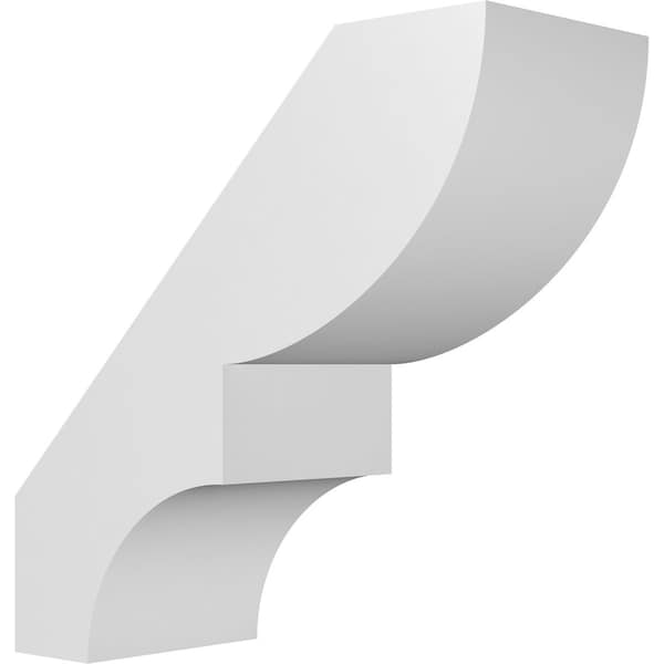 Ekena Millwork 5-in. W x 12-in. D x 12-in. H Ridgewood Architectural Grade PVC Knee Brace BRCP05X12X12RID - main